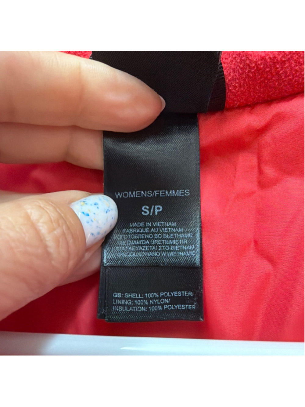 The North Face Lightweight Red Women's Puffer Jacket Sz Small! - Picture 7 of 8